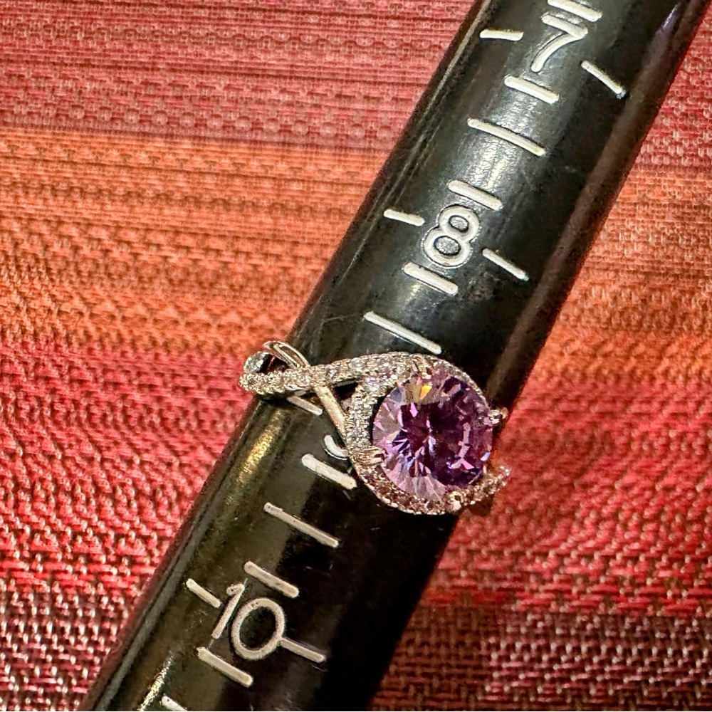 Fragrant Jewels Purple Silver Ring